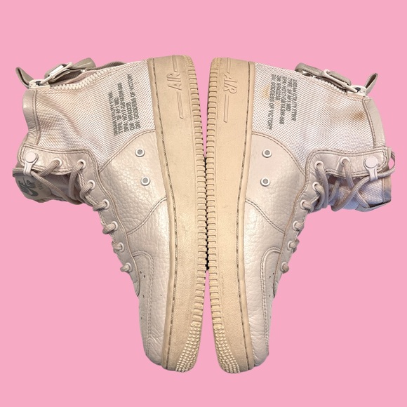 Nike SF AF1  Mid urban utility mauve pink zip hi-tops - Picture 2 of 9